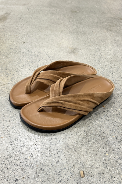 Mollini Hedley Thongs // Coffee Suede