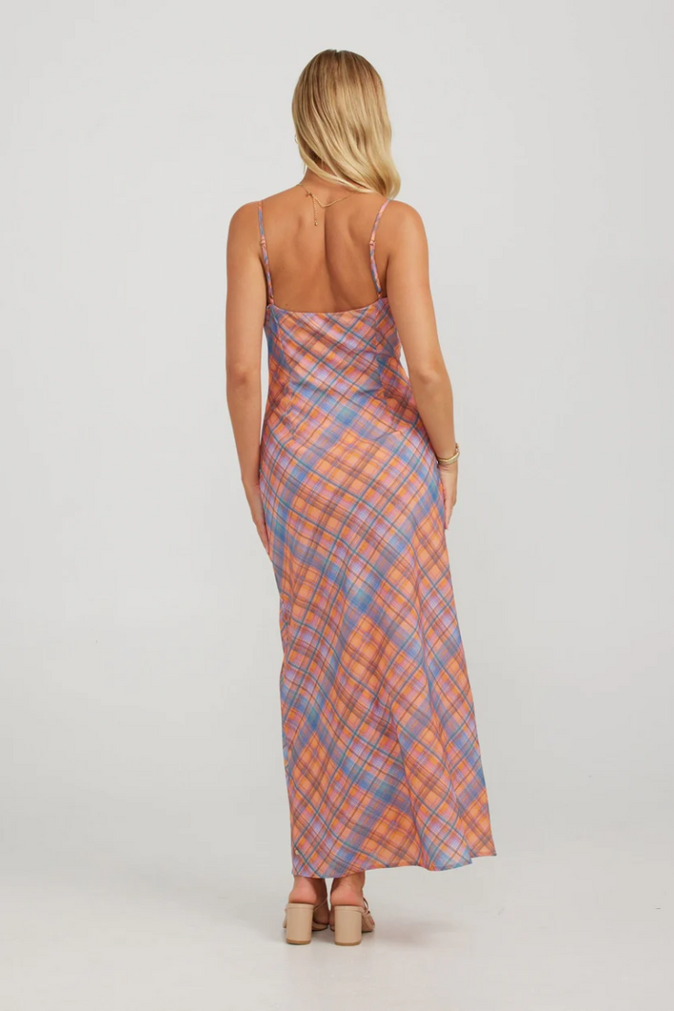 Charlie Holiday Kiera Maxi Dress // Peachy Check