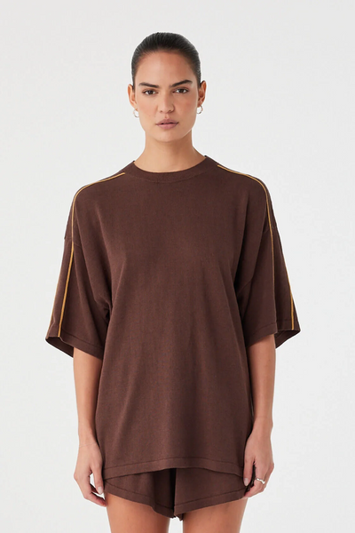 Arcaa Pippa Oversized Tee // Espresso