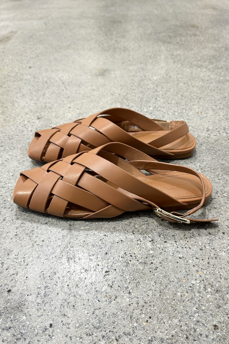Mollini Brassy Sandal // Deep Tan