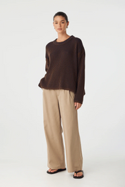 Arcaa Josie Sweater // Espresso