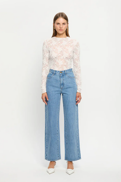 Kivari Victoria Lace Top // Cream