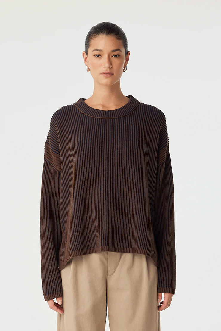 Arcaa Josie Sweater // Espresso