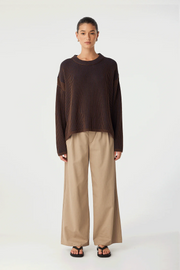 Arcaa Josie Sweater // Espresso