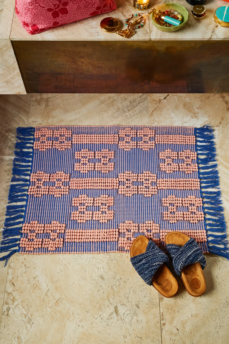 Sage And Clare Sawa Cotton Mat // Ultramarine