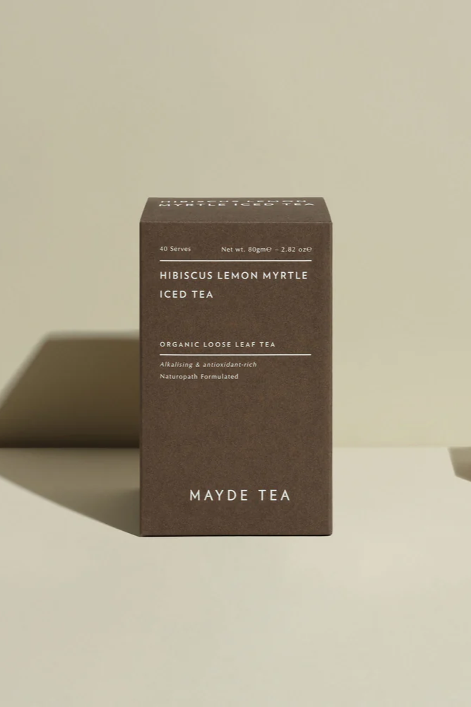Mayde Tea Hibiscus Lemon Myrtle Iced Tea // 40 serve box