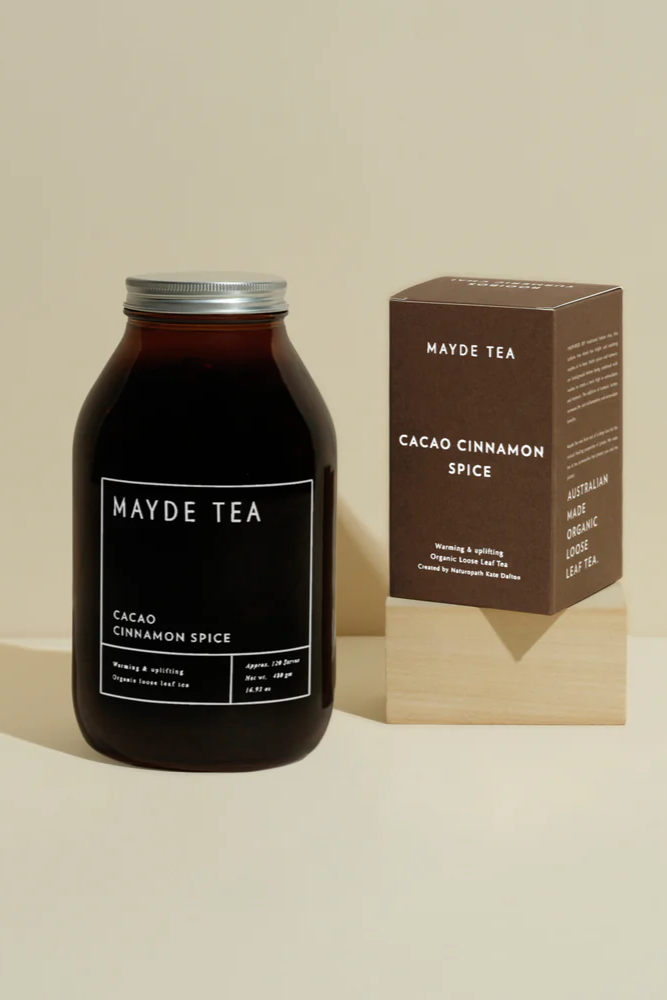 Mayde Tea Cacao Cinnamon Spice // 120 serve jar