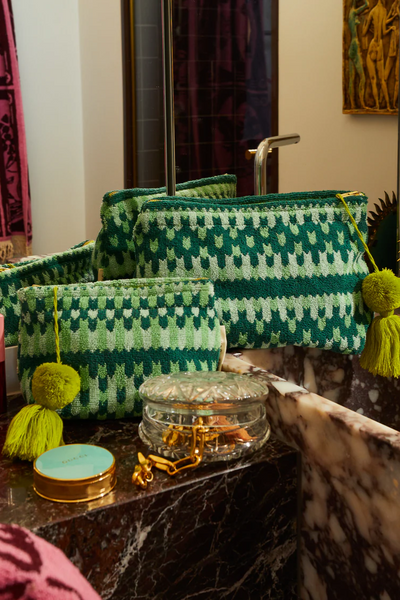 Sage And Clare Arlette Terry Pouch // Jade