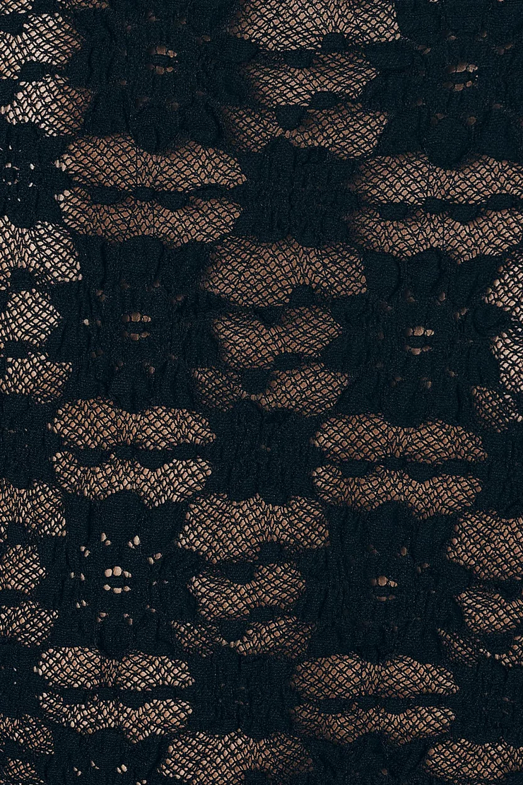 Rowie Galo Sunflower Lace Tee // Noir