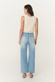 Rowie Percy Curve Seam Jeans // Faded Blue