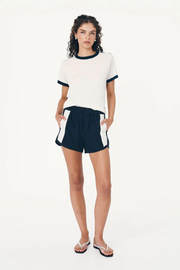 Rowie Simone Linen Shorts // Ink