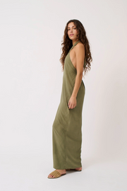 Cartel & Willow Sabrina Halter Dress // Palm