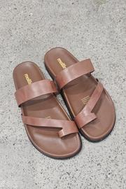 Mollini Haulen Sandal // Walnut Leather
