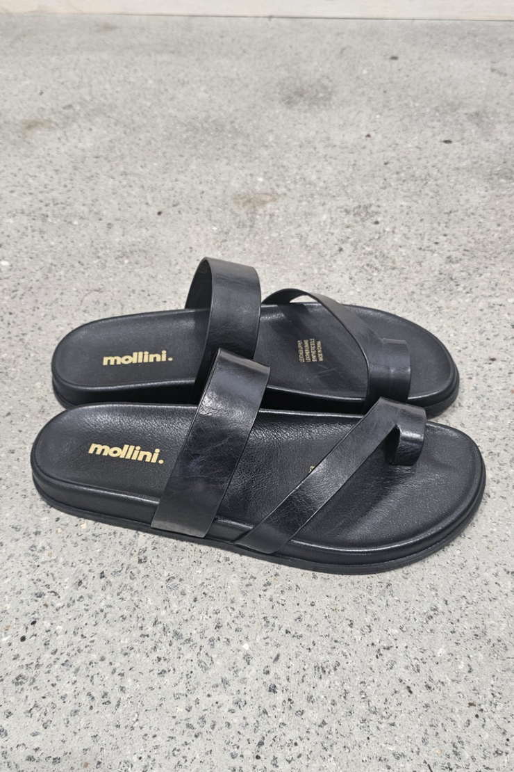 Mollini Haulen Sandal // Black Leather