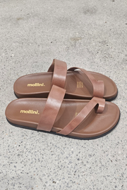 Mollini Haulen Sandal // Walnut Leather