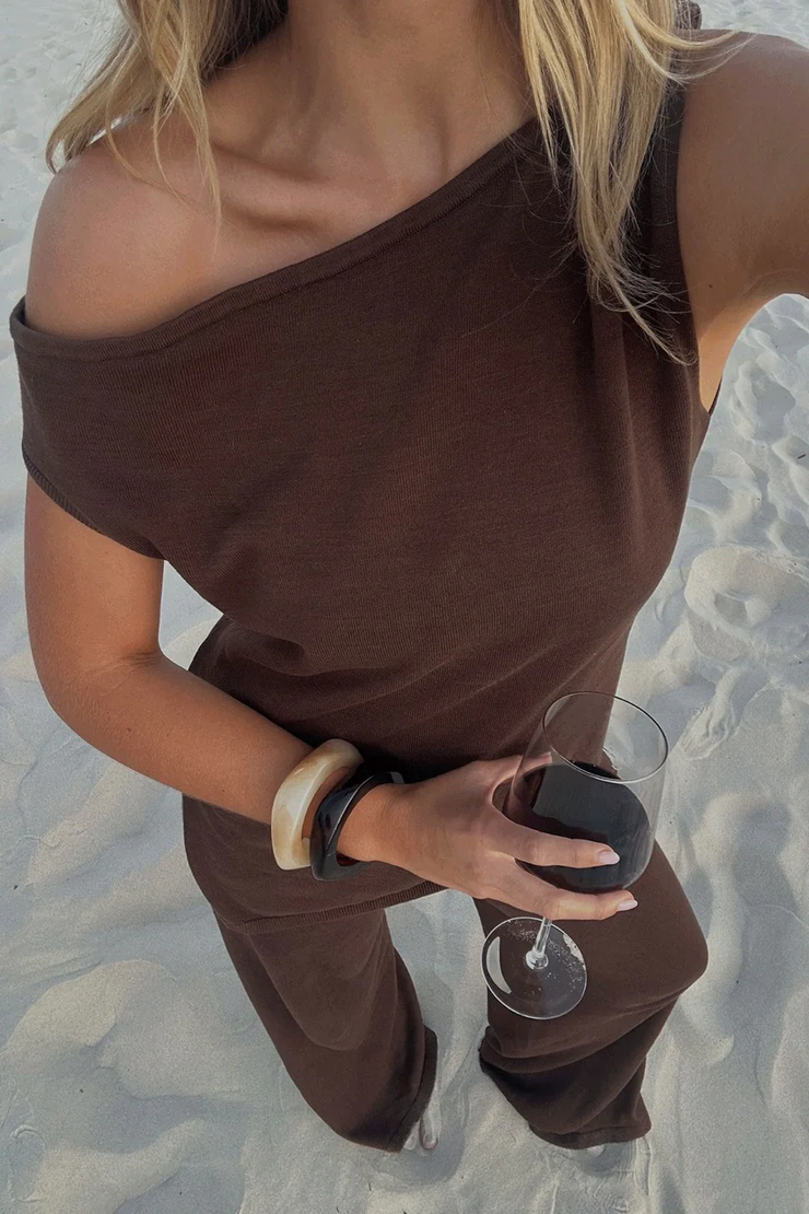 Arcaa Olympia Asym Top // Espresso