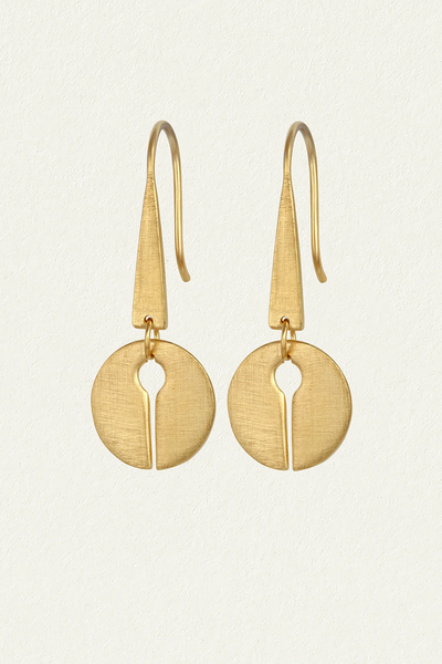 Temple Of The Sun Aegina Earrings // Gold Vermeil