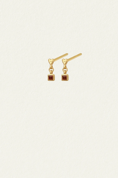 Temple Of The Sun Eros Drop Studs // Gold Vermeil