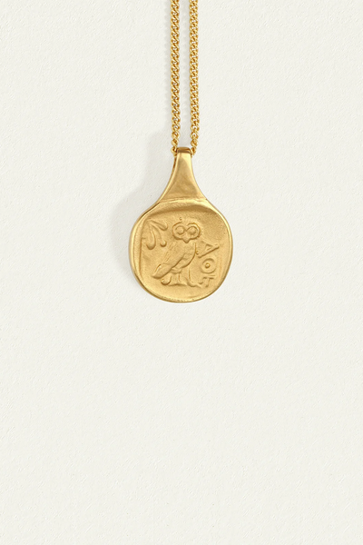 Temple Of The Sun Palas Coin Necklace // Gold Vermeil