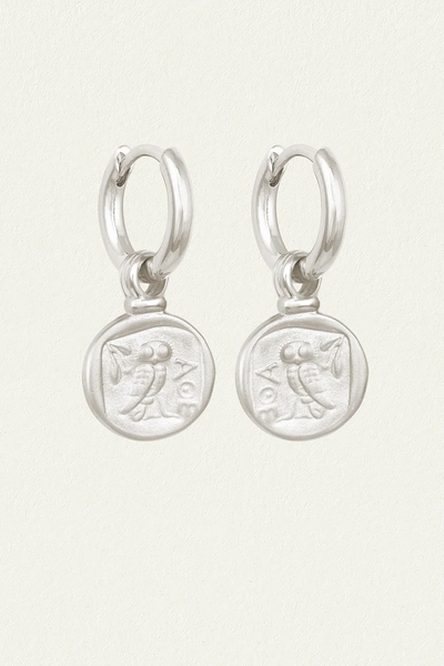 Temple Of The Sun Palas Drop Earrings // Silver