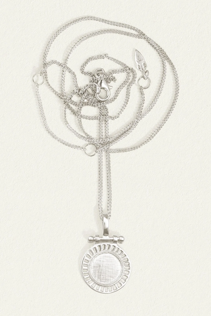 Temple Of The Sun Solar Necklace // Silver