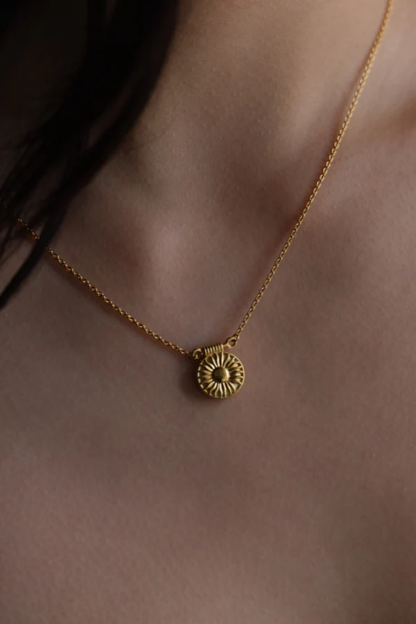 Temple Of The Sun Sunny Necklace // Gold Vermeil