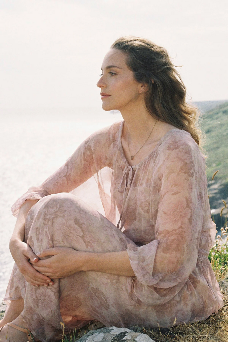 Lilya Verbena Dress // Monet Floral Print