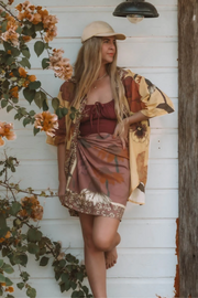 Wandering Folk Glades Over Swim Shirt // Chamomile